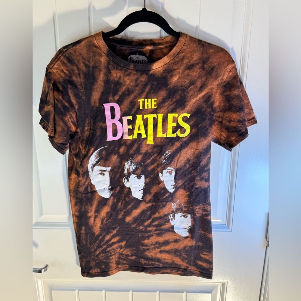 Men’s Small Custom Bleach Dye The Beatles Tee